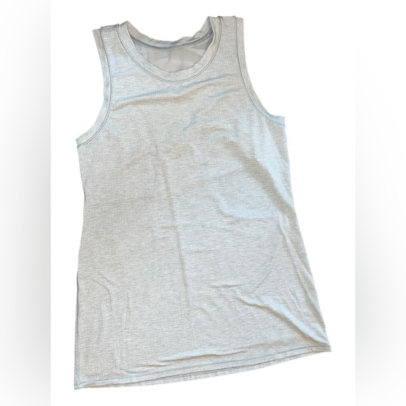 Lululemon Gray Mesh Panel Back Tank Top – Size 4 - Picture 1 of 2